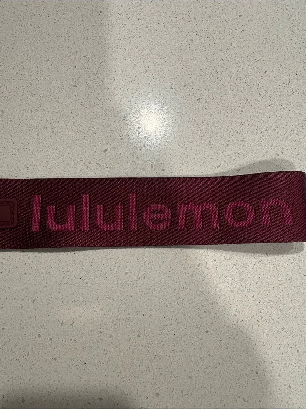 lululemon athletica Maroon Strap with Pink Logo